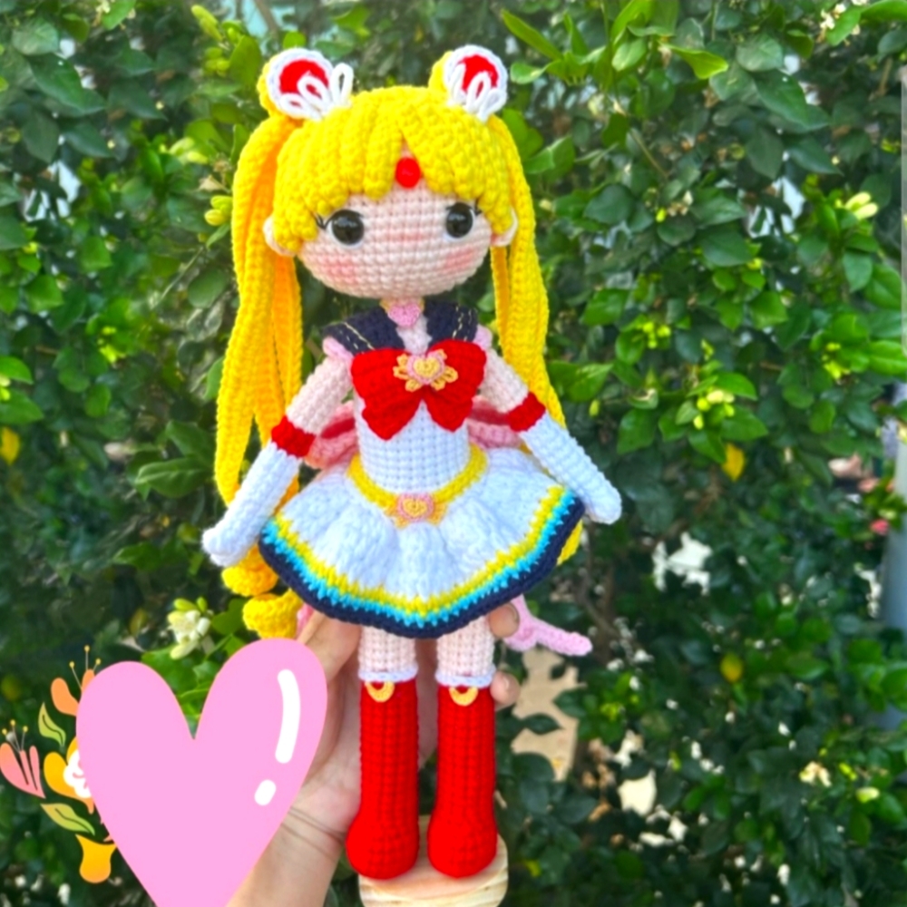 Sailor Moon Crochet Doll Handmade